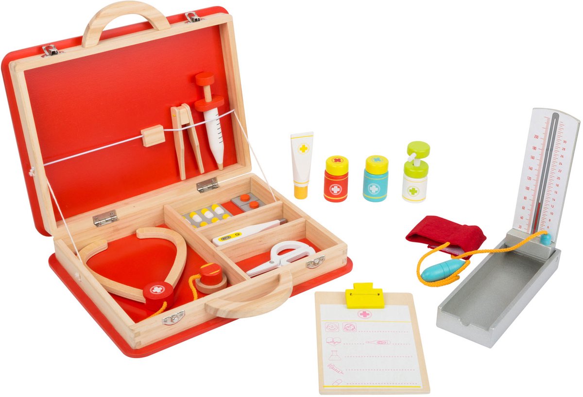 Small foot - mallette médicale de premiers secours en bois, 15 pcs.