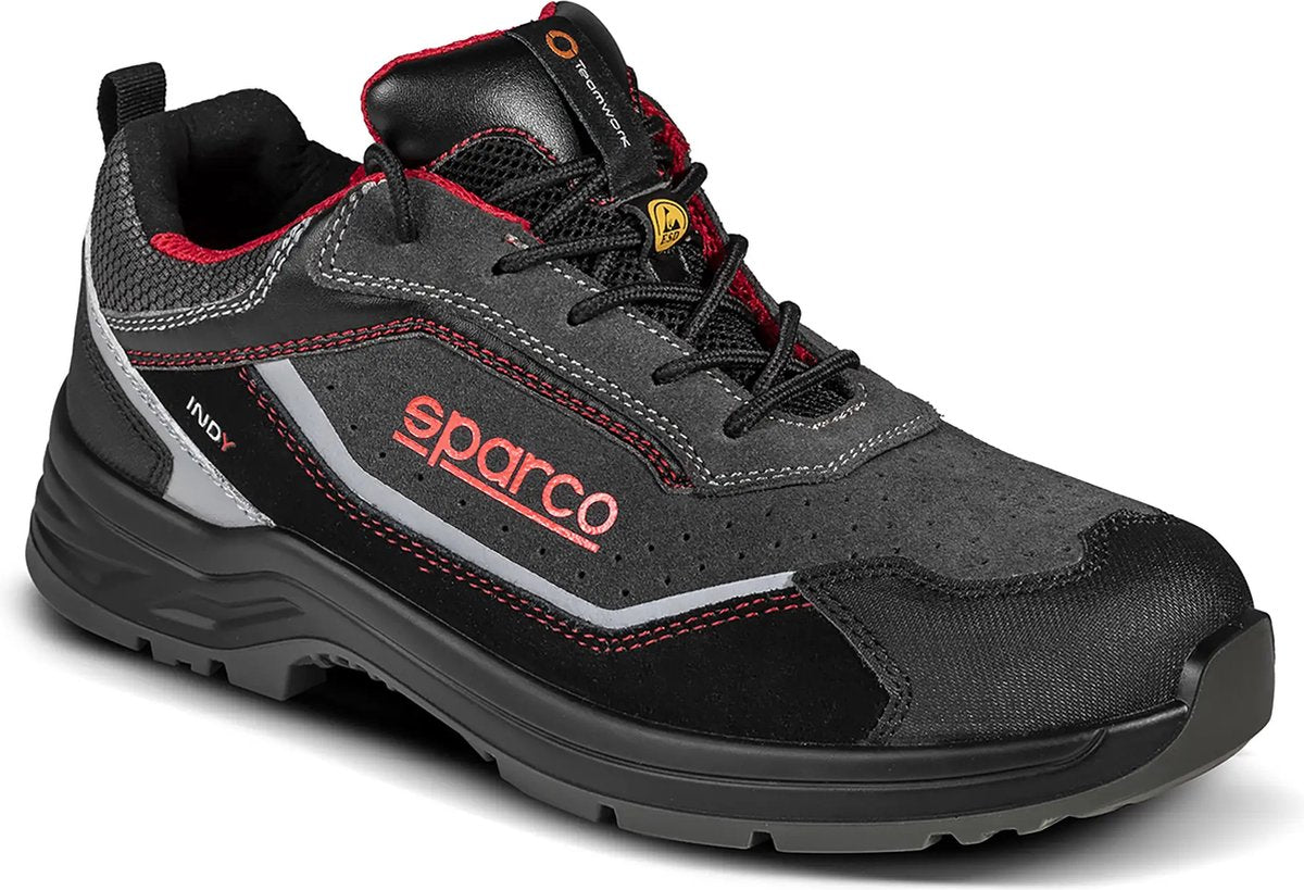 Sparco chaussures de travail s1ps - indy detroit - noir gris — noir — 42