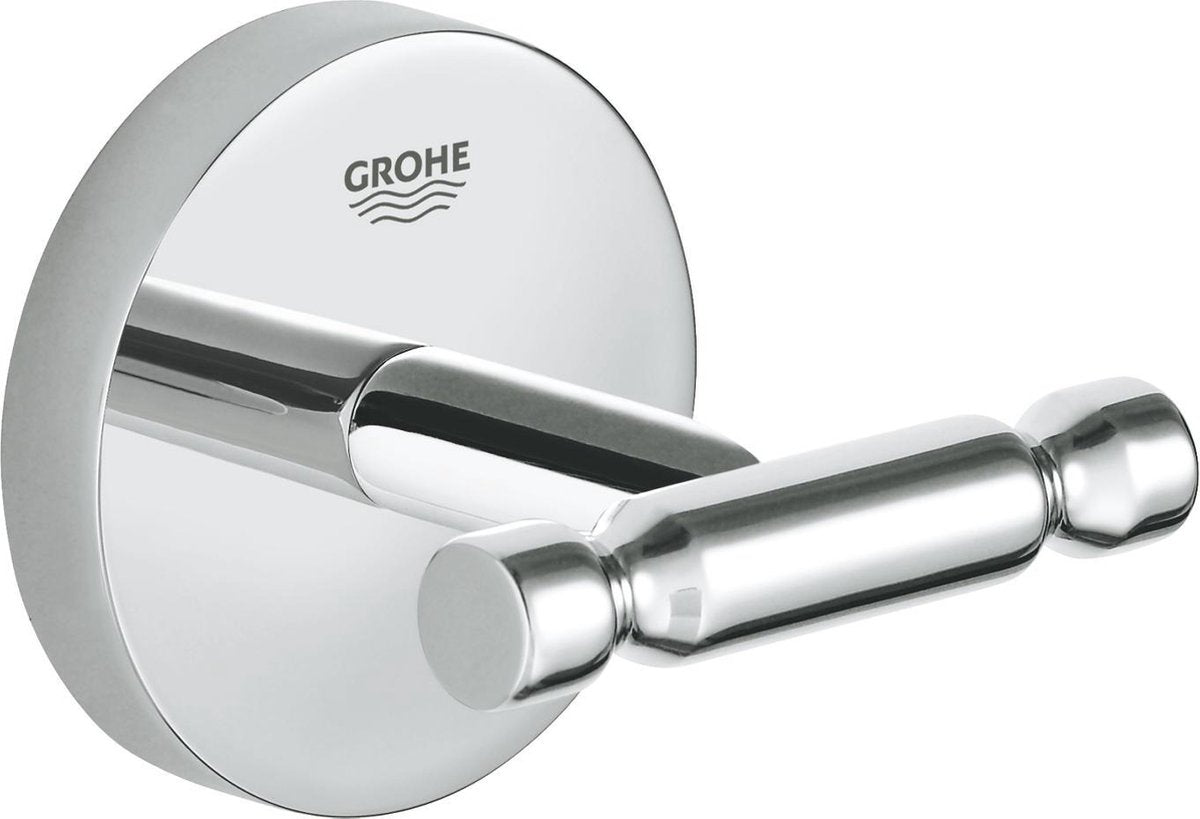 Crochet pour peignoir cosmopolite Grohe bau - crochet pour serviette - métal - chrome