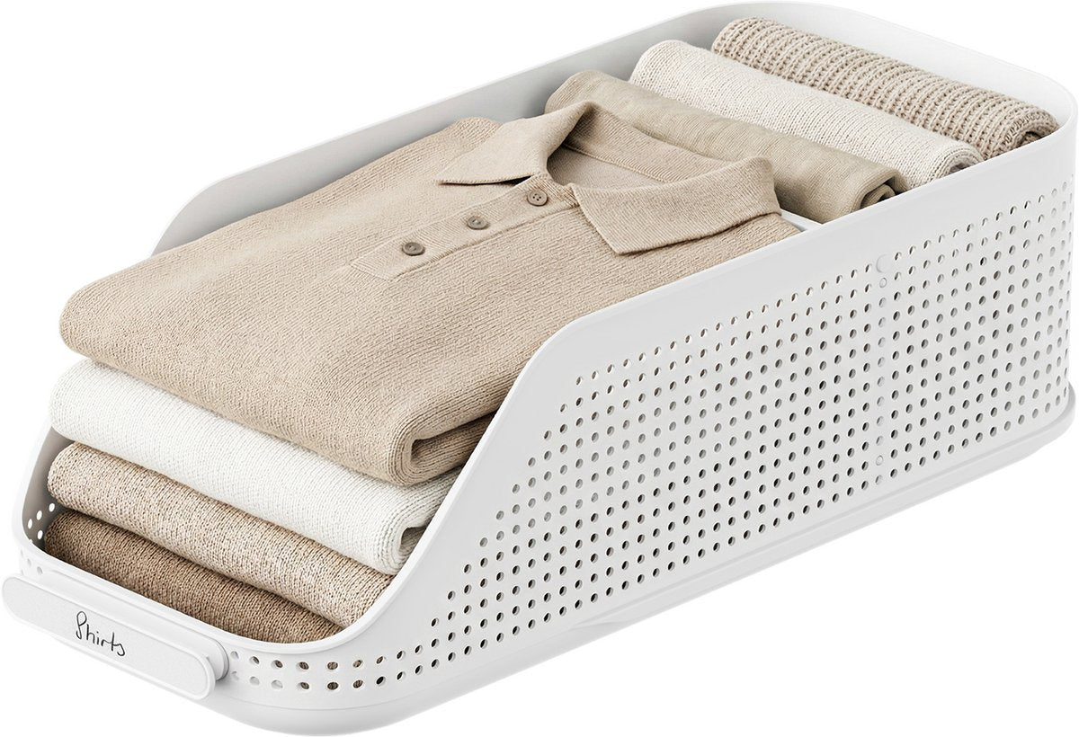 Organisateur de garde-robe Rotho wop - plateau m - blanc