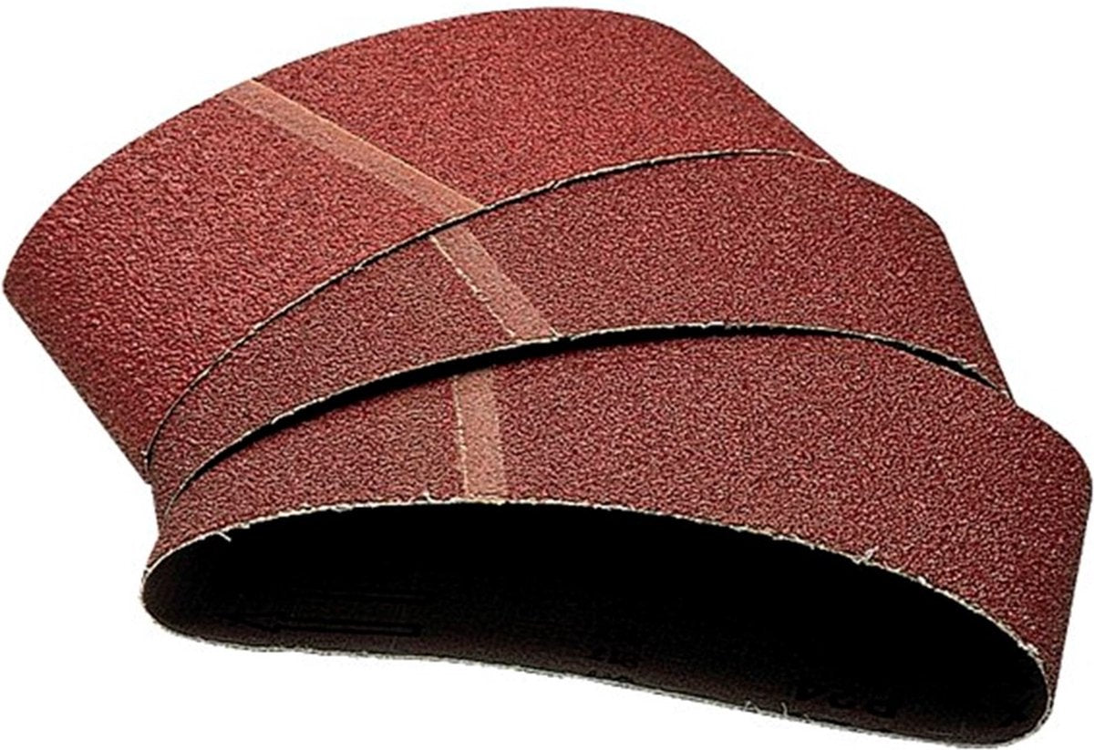 Wolfcraft - jeu de bandes abrasives pour machine à bande abrasive - 9 pièces - pour bois métal - 1890100