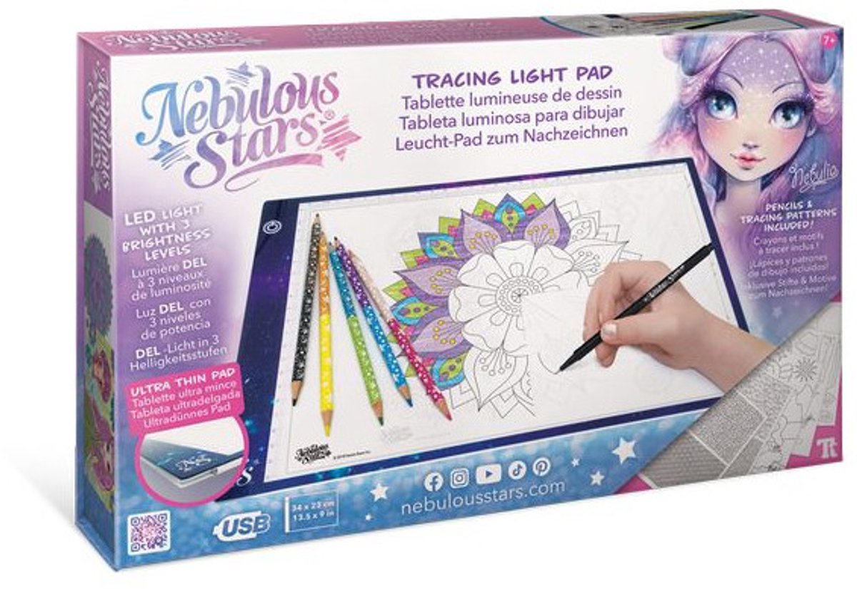 Étoiles nébuleuses - Tablette lumineuse LED - lightpad - dessin et coloriage - forfait passe-temps