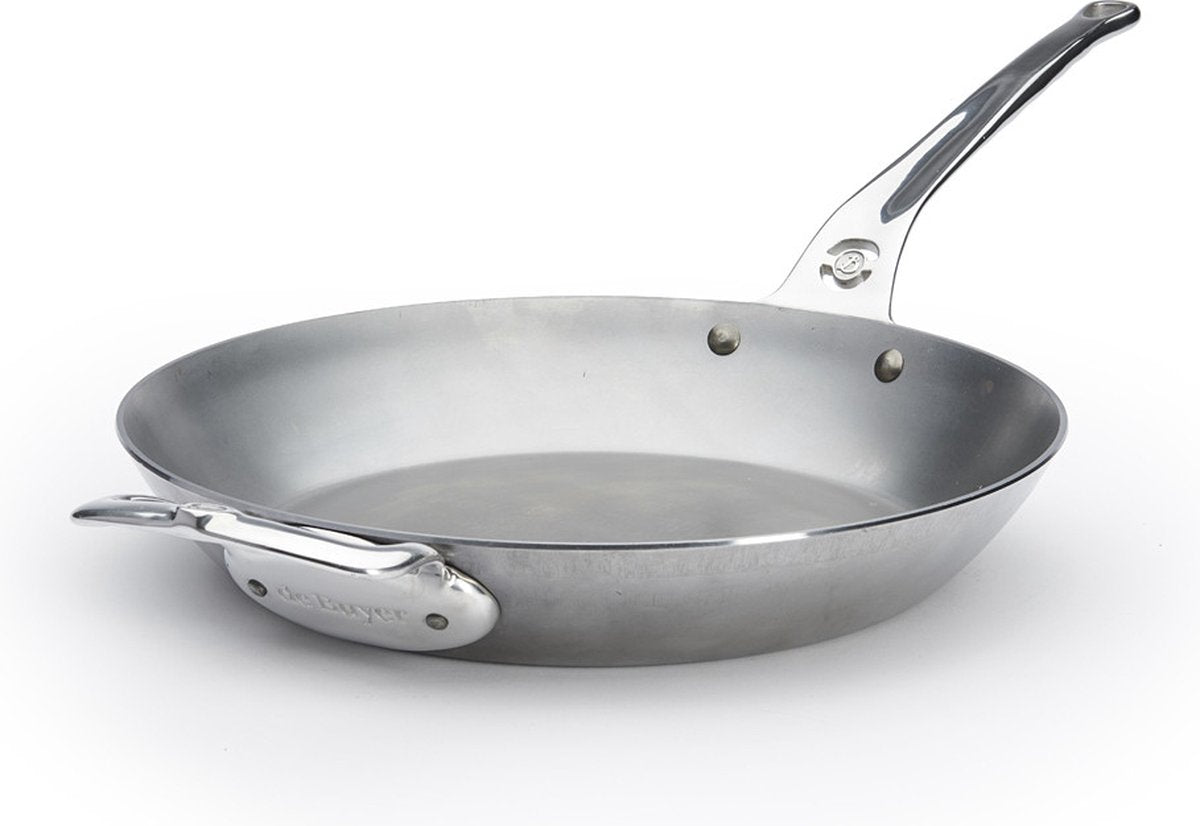 Poêle Debuyer de Buyer Mineral B Pro ø 32 cm - Tôle d'acier - Sans PFAS - Compatible induction - Fabriquée en France