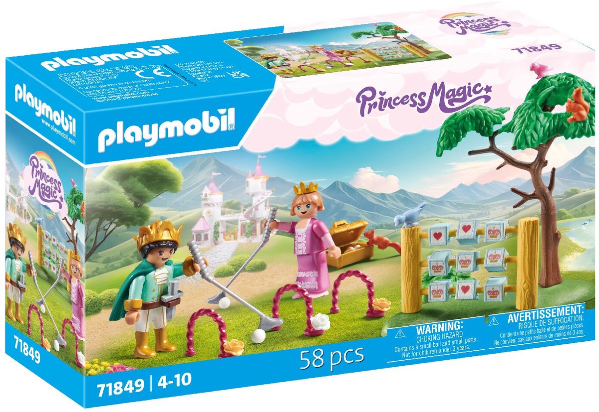 Playmobil princesse magique enfants royaux dans l'aire de jeux 71849