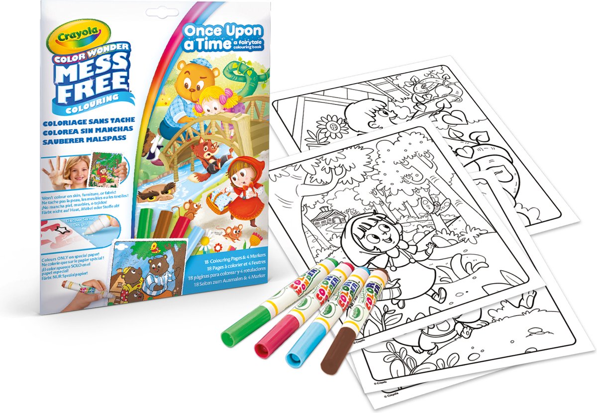 Crayola - merveille de couleur - forfait passe-temps - il était une fois - livre de coloriage pour enfants