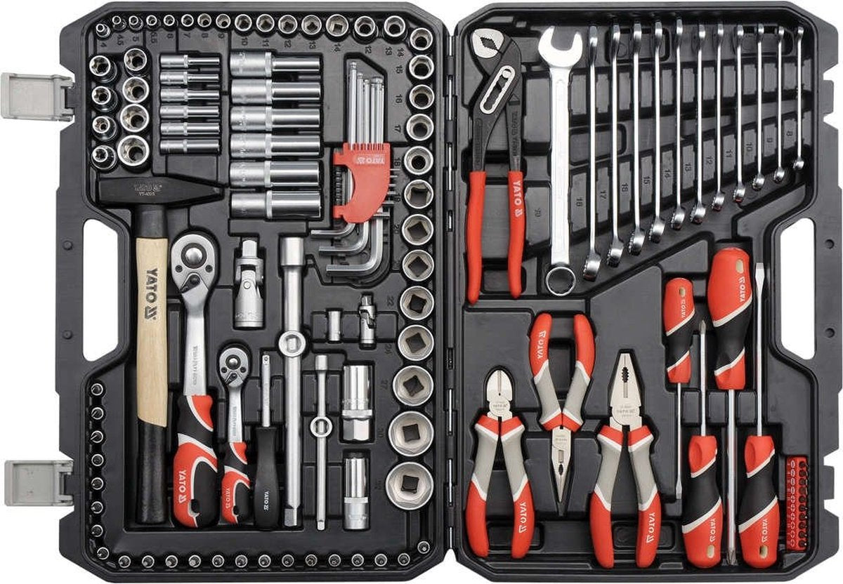 Ensemble d'outils complet Yato - 122 pièces - dans un étui de transport pratique