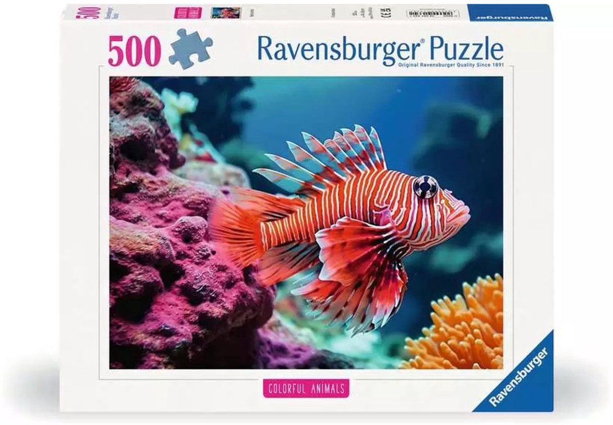 Ravensburger puzzle poisson-lion rouge 500pcs