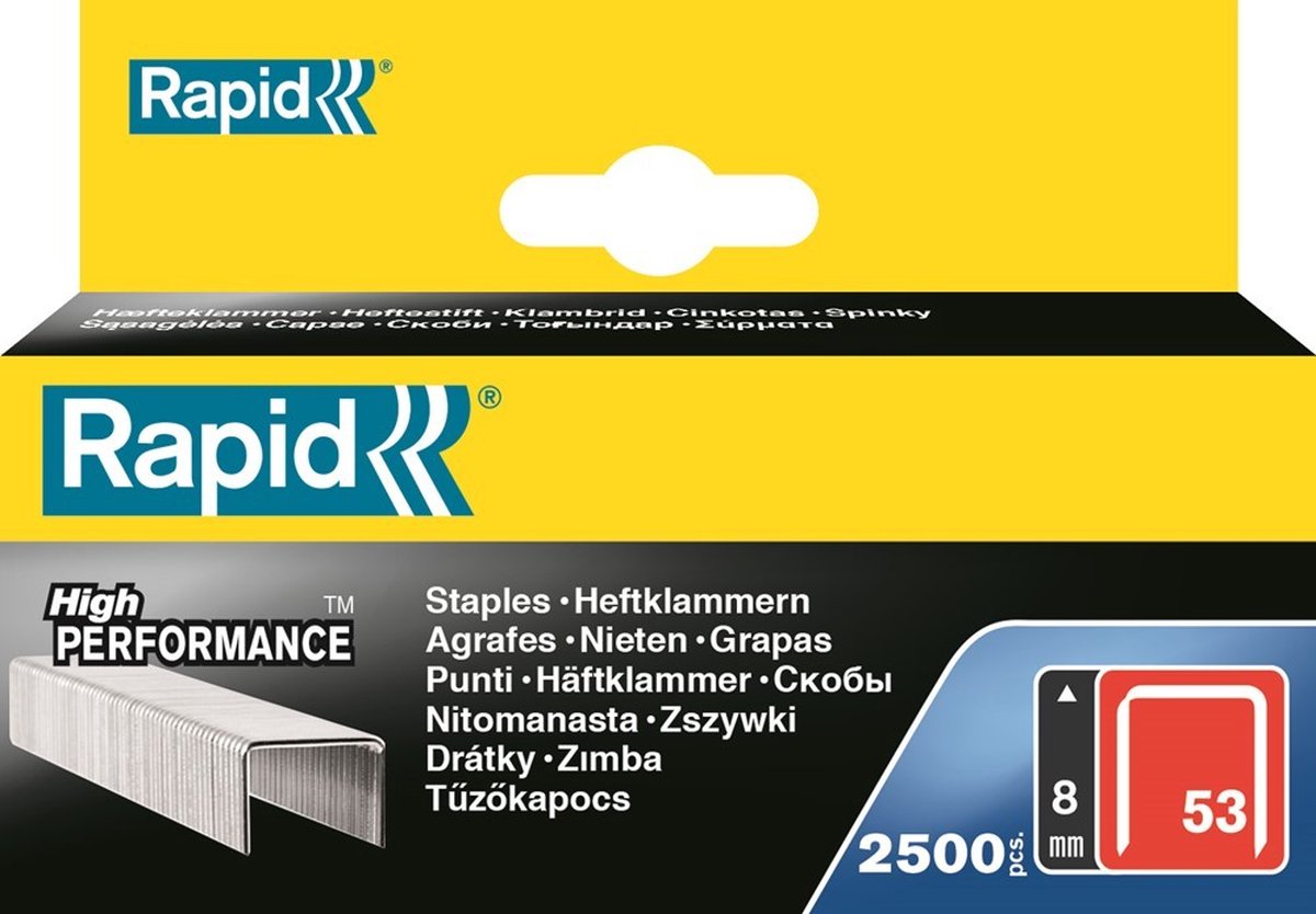 Agrafage rapide 53 8mm boîte blister 2500