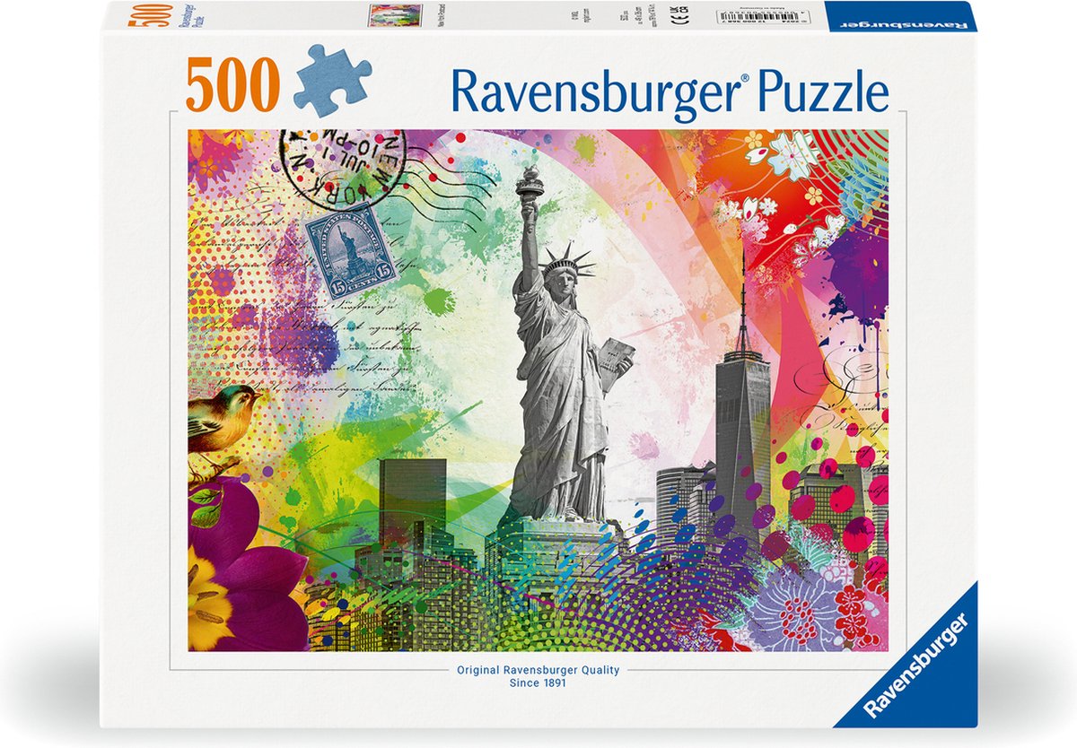 Ravensburger Jigsaw Puzzle New York NEW YORK POSTCARD, 500ST.
