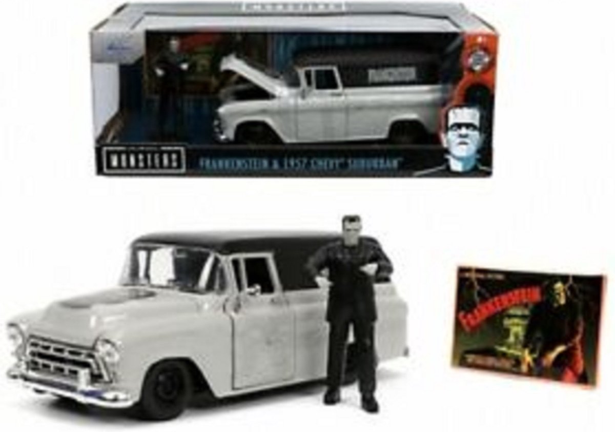 Jada Chevrolet Suburban avec statue de Frankenstein