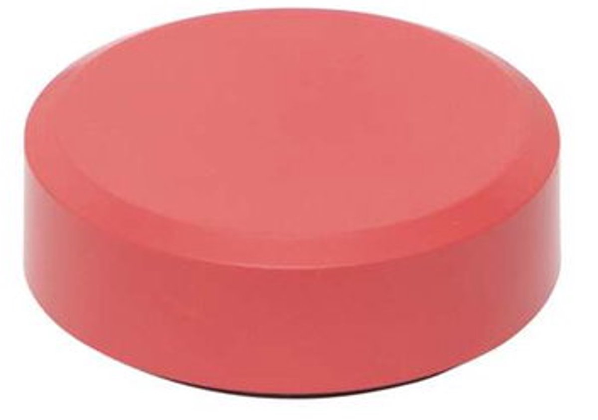 Maul magnet pro recyclage rond 20 pièces 0,6 kg plastique ferrite bruchsicher laqué ø 2,9 x 1,1 cm rouge