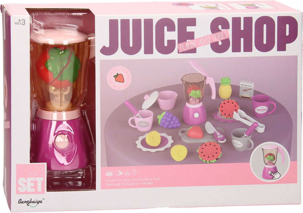 Magasin de jus avec mixeur, 23 pièces