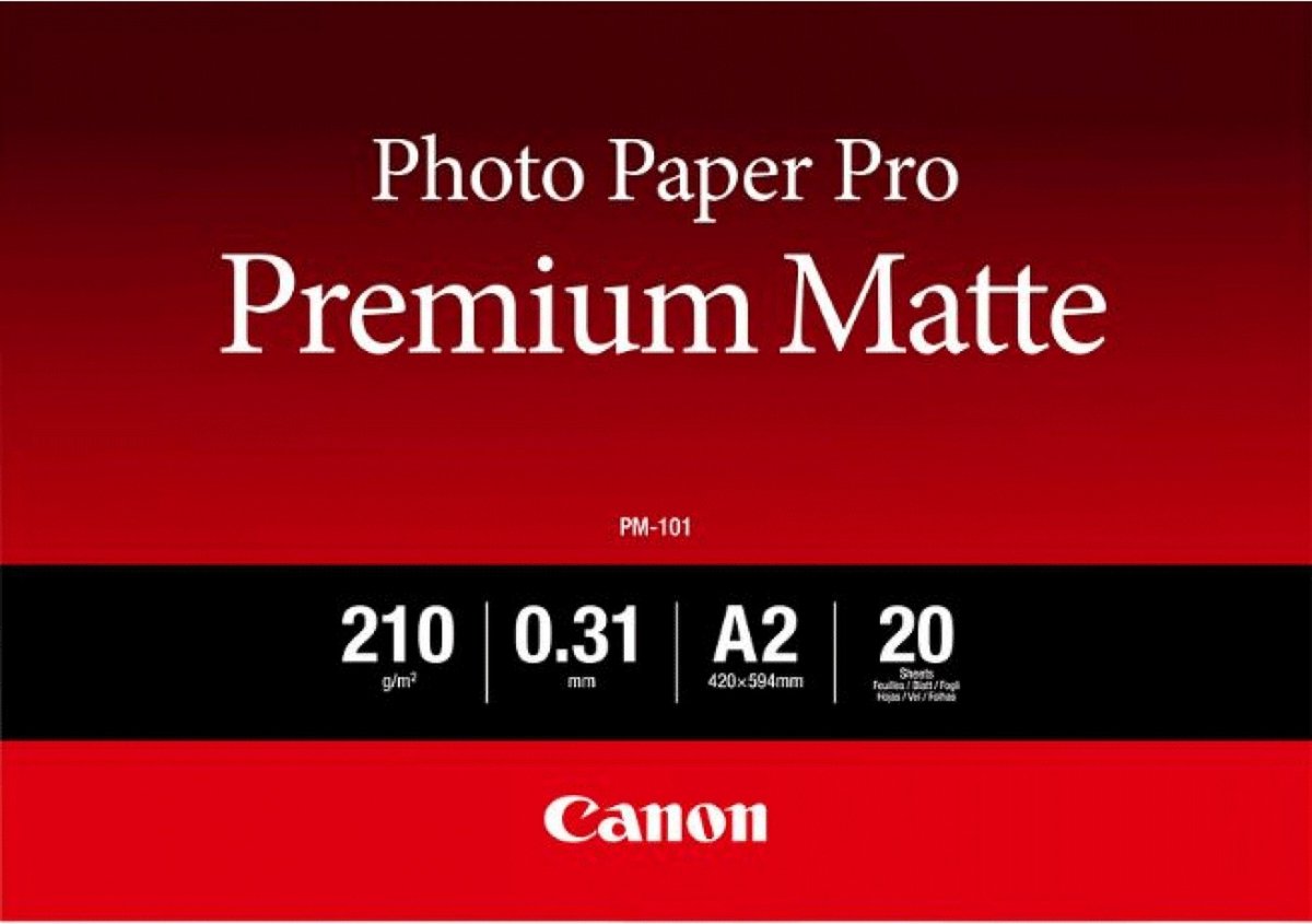 Canon 8657b017 pack of photo paper a2 white matte