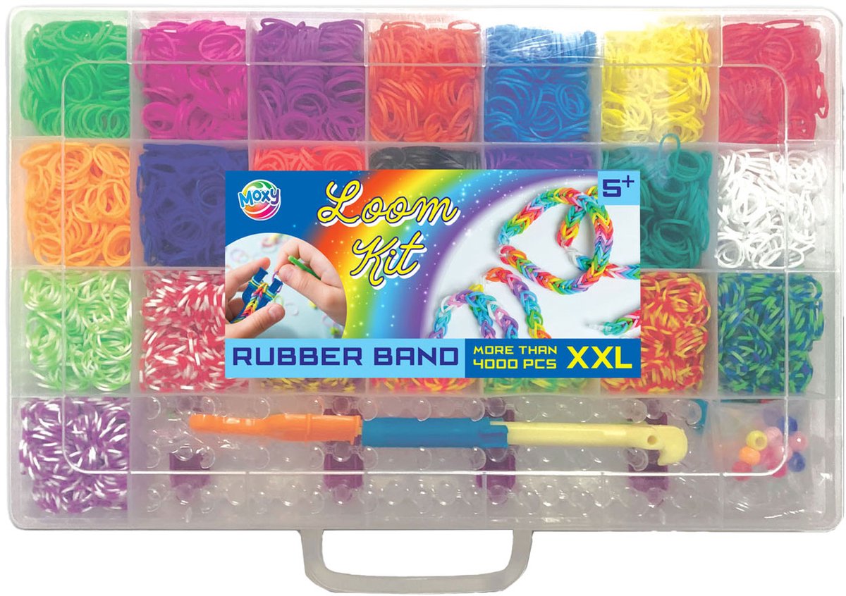 Creative Craft Group Rubber Band Im in Storage Box, 4000st.