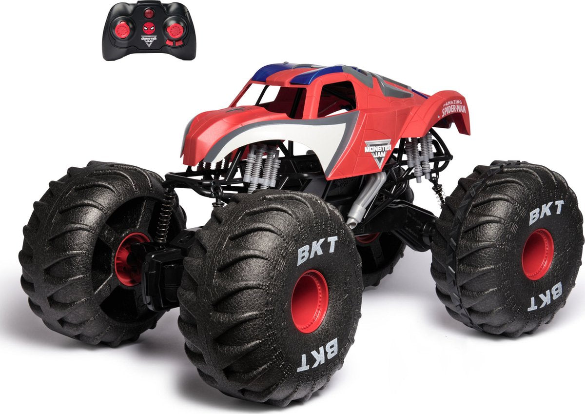 Monster Jam RC Marvel - méga camion monstre Spider-Man - adapté à tous les terrains - plus de 61 cm de long - échelle 1:6