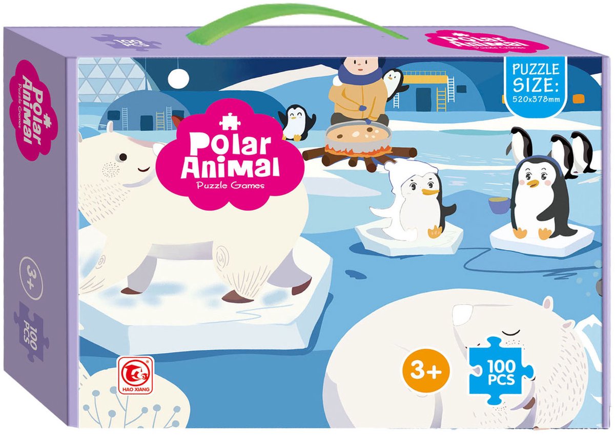 Puzzle pour enfants Pôle Sud, 100 pcs.