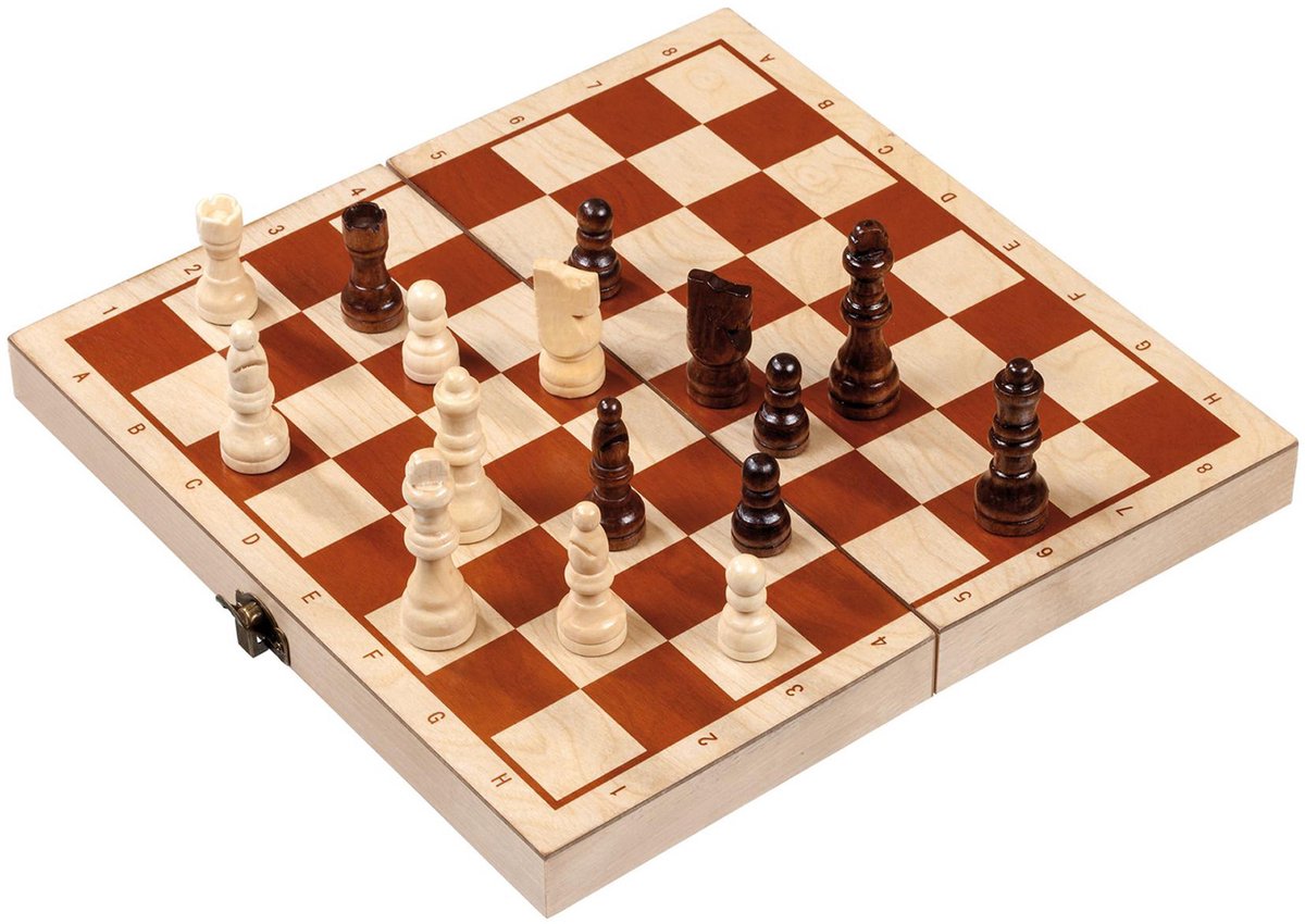 Cassette d'échecs Philos avec champ de description du bord 30 mm, hauteur du roi 63 mm