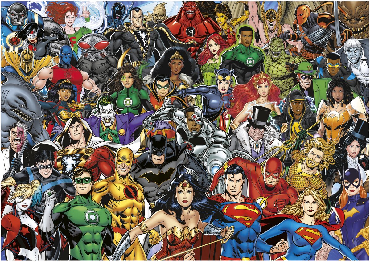 Puzzle Educa Justice League DC Comics Puzzle 1000 pièces.