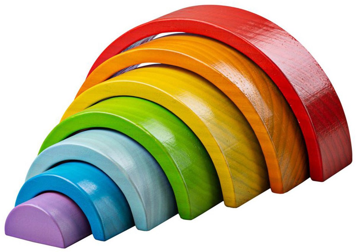 Bigjigs arc-en-ciel en bois petit