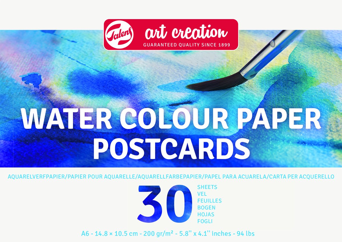 Talens art création papier aquarelle 10,5x14,8cm 200g30v