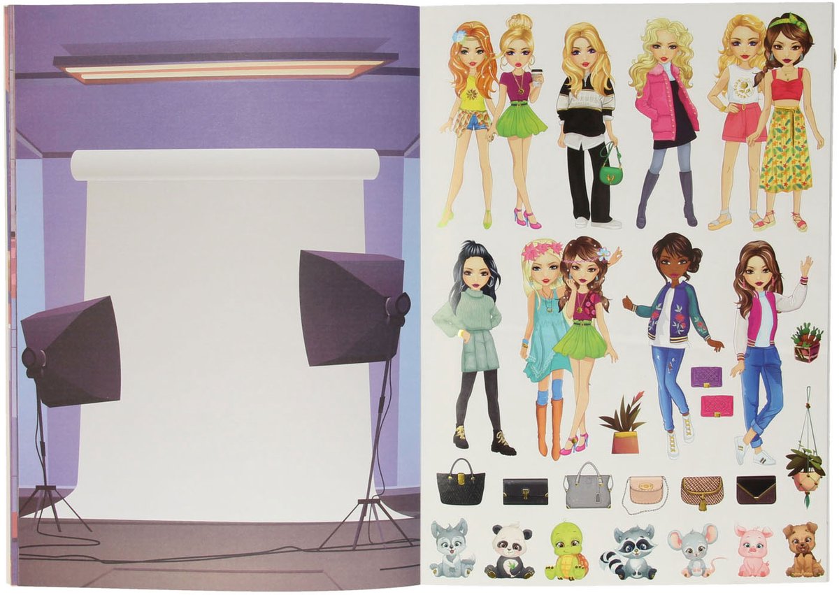 Livre d'autocollants Grafix besties m'habiller