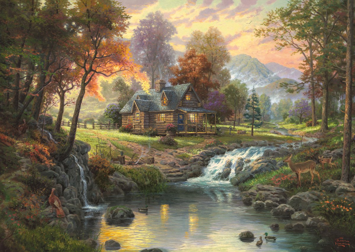 Puzzle Schmidt - retrait du mont Kinkade