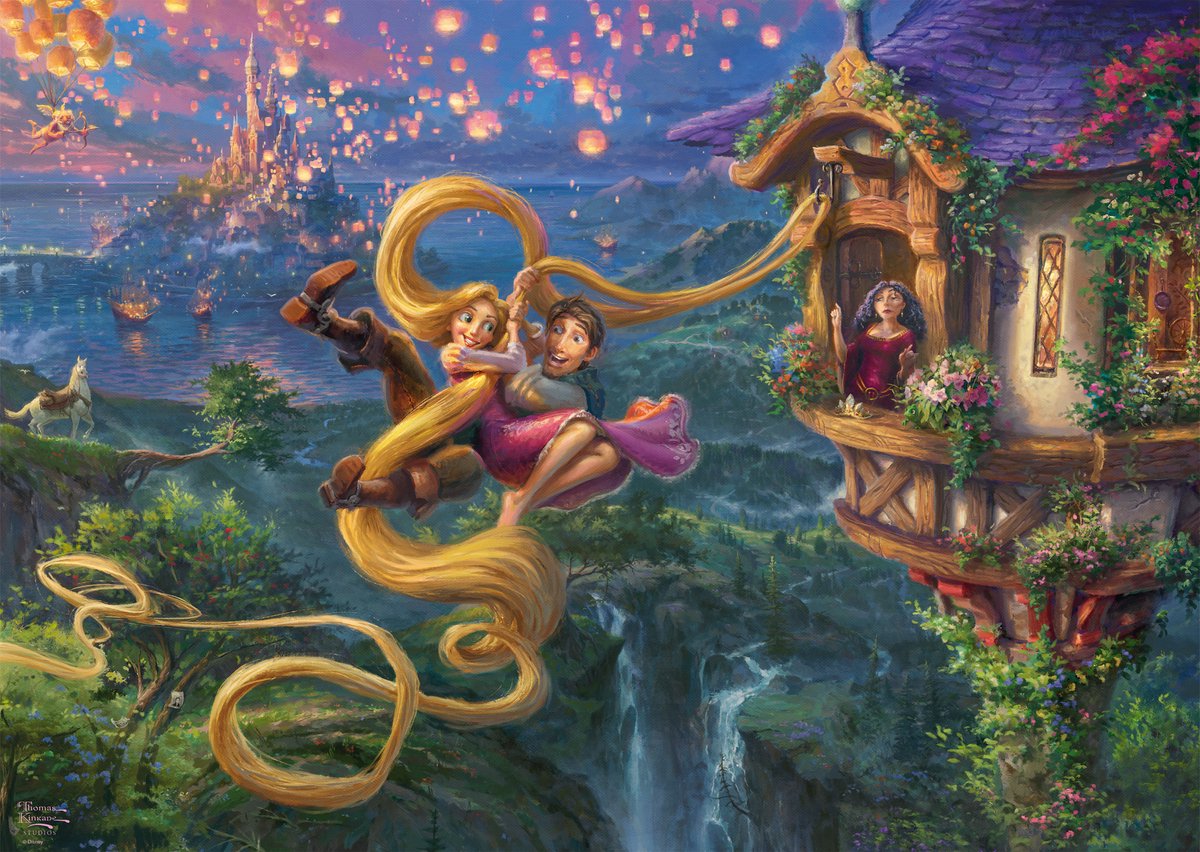 Schmidt Disney puzzle Raiponce emmêlée - puzzle de dessin animé 1000 pièces - à partir de 12 ans