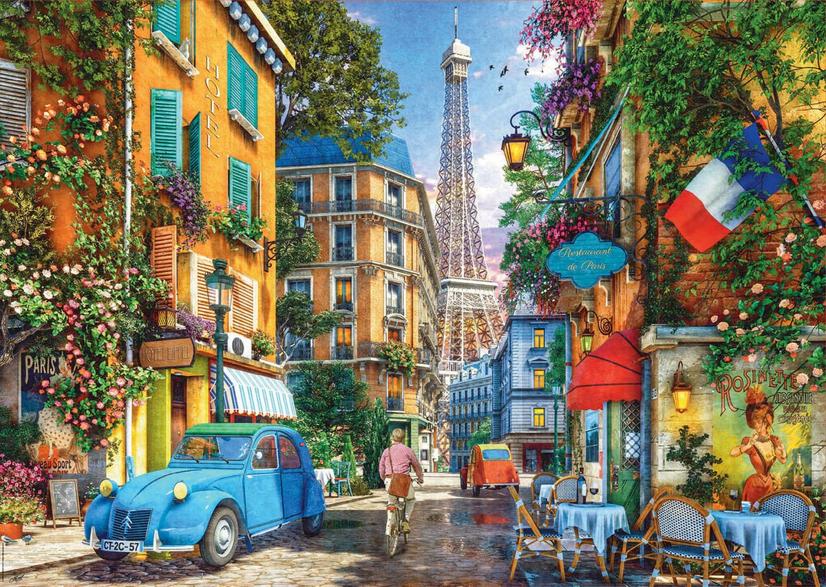 Educa - puzzle - rues de paris - 4000 pièces - puzzle pour adultes