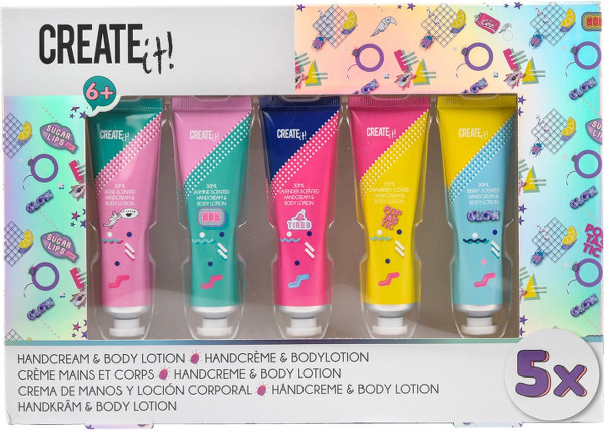 Créez-le ! crème pour les mains poptastic, lotion pour le corps, pack de 5
