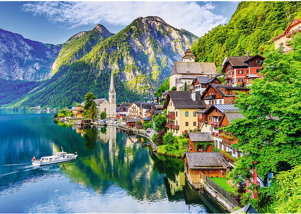 Trefl puzzle Hallstatt Autriche - Puzzle 1000 pièces paysage.