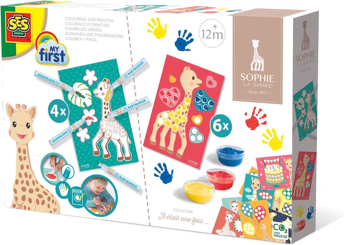 Ses My First - Sophie La Girafe - Couleurs et peintures