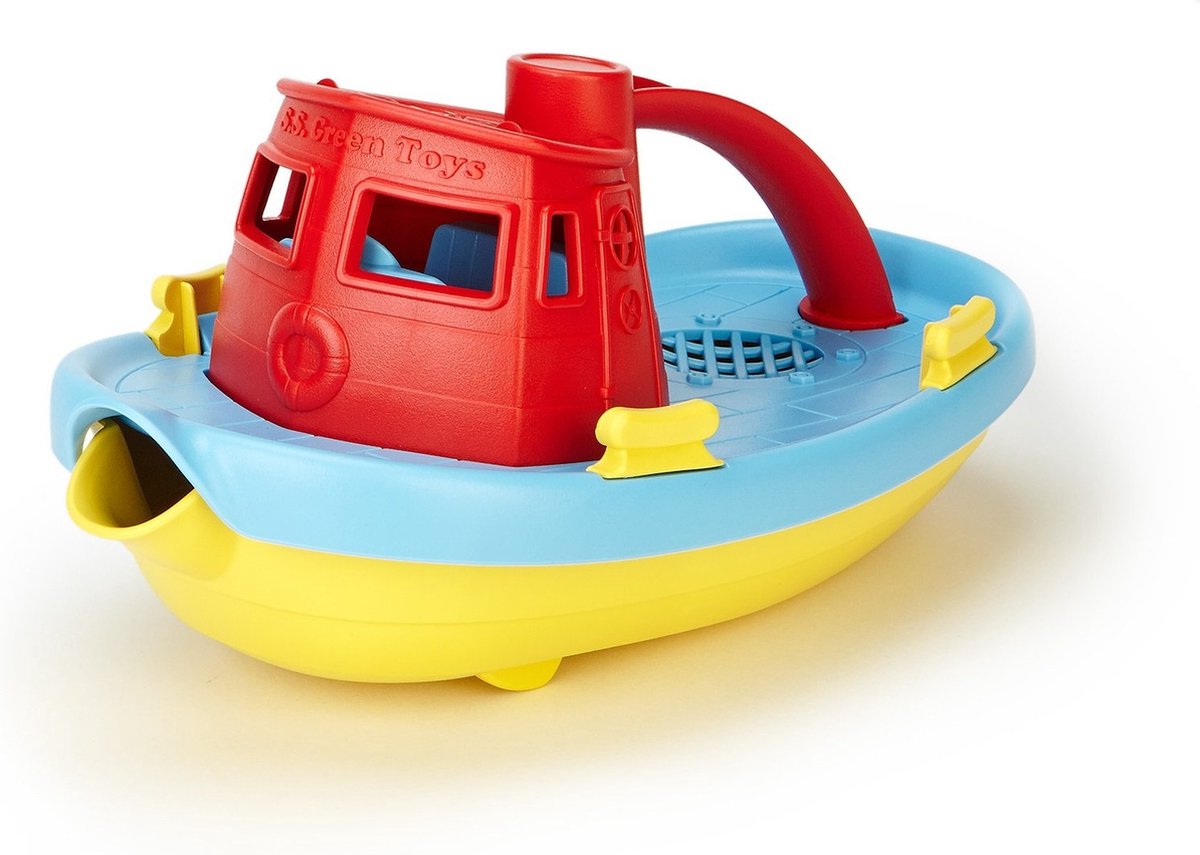 Remorqueur jouets verts - rouge bleu