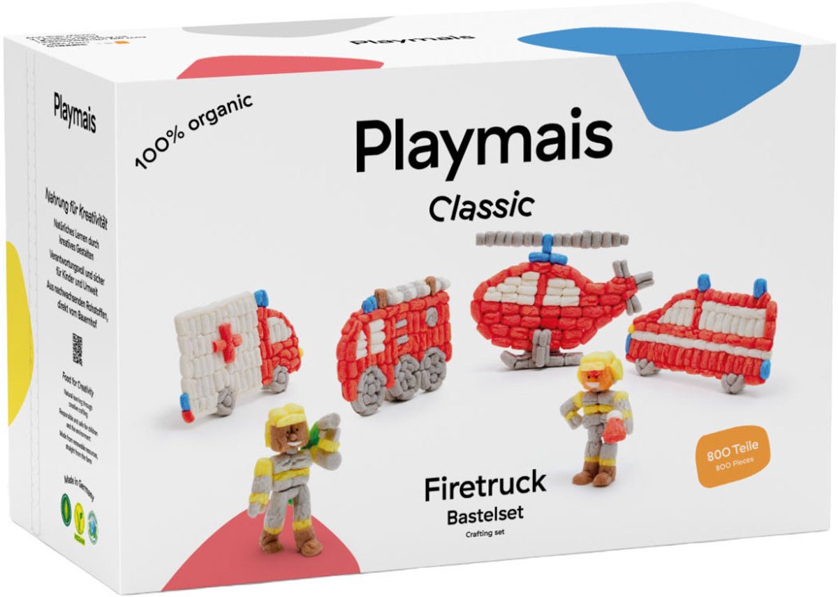 Playmais pompiers classiques - 800 pièces