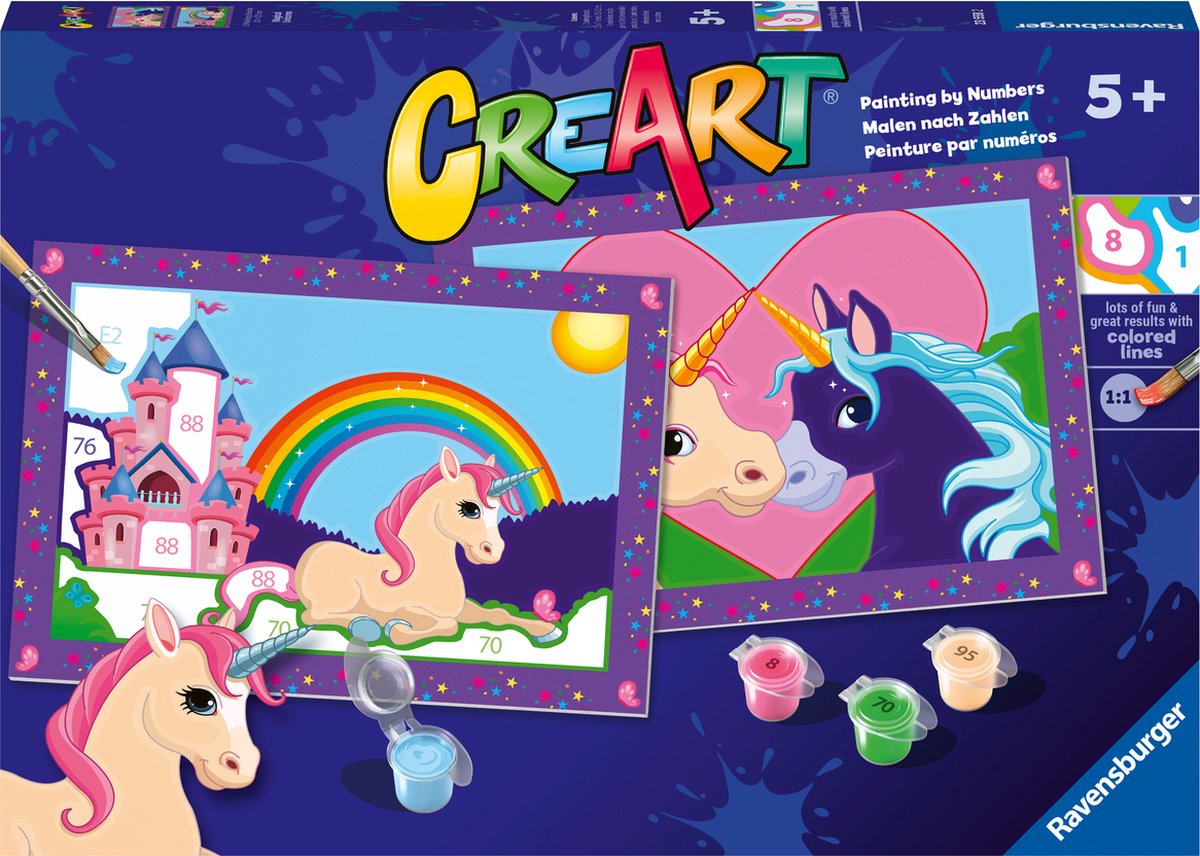 Ravensburger Creart Painting by Number - Magical Unicorns