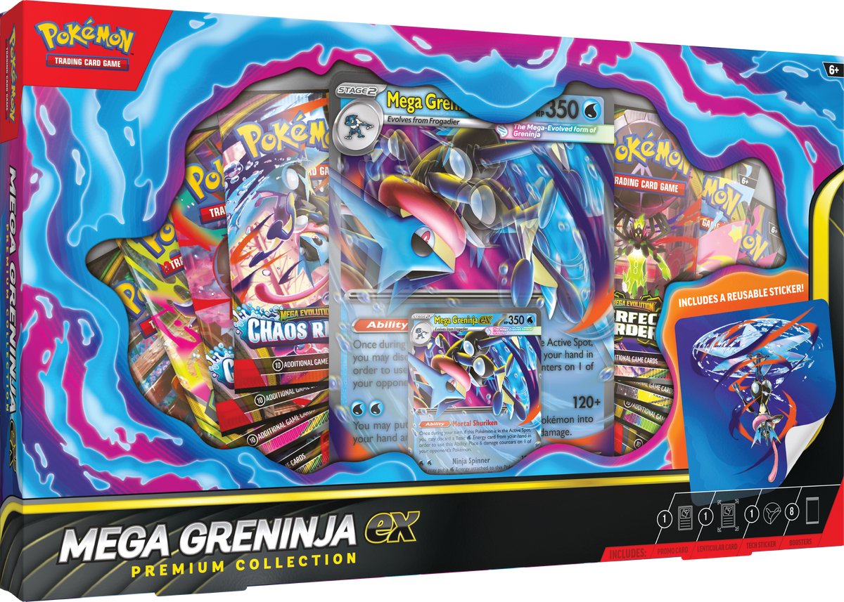 JCC Pokémon : Méga Greninja Ex - Collection Premium