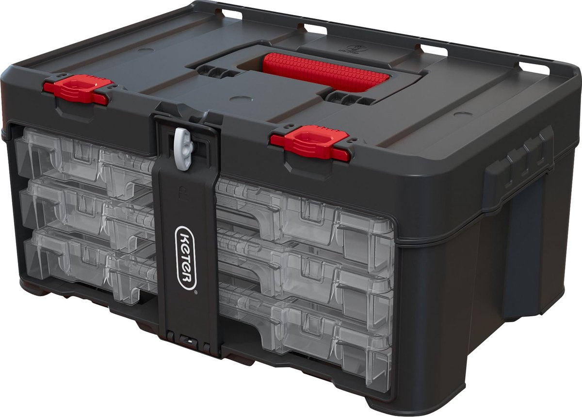 Boîte à outils sans marque sans marque keter stack'n'roll polycarbonate 48,1 x 23,3 x 33,2 cm
