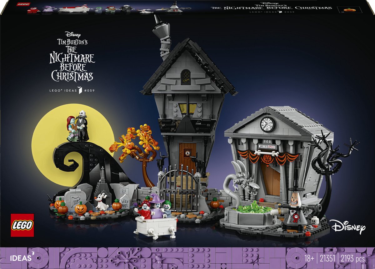 Lego ideas Disney Tim Burton Le Cauchemar avant Noël - 21351
