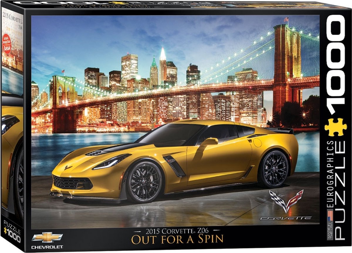 Eurographics - corvette z06 en balade - 1000 pièces 68×48cm (l×h) - puzzle