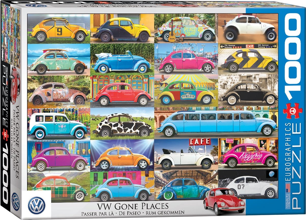 Eurographics volkswagen - vw disparu des lieux - 1000 pièces 68×48cm (l×h) - puzzle