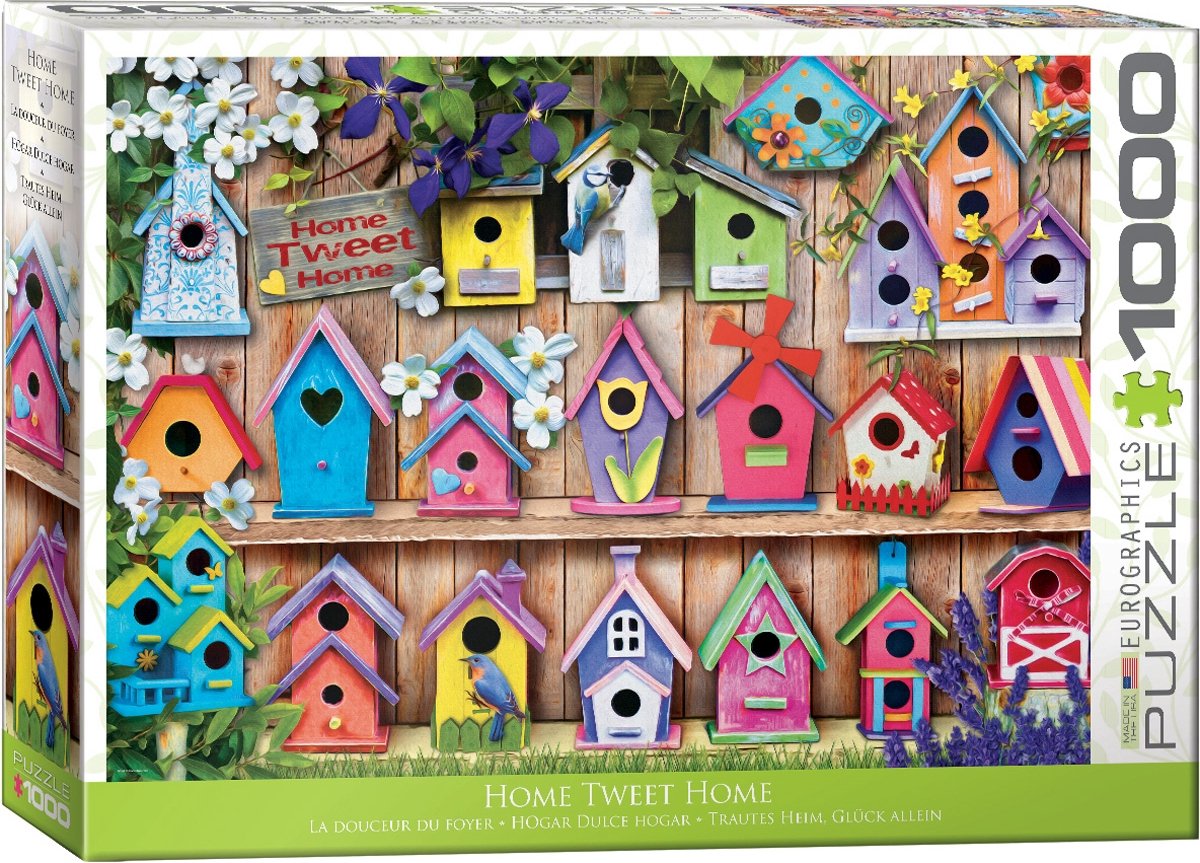 Eurographics - home tweet home (nichoirs) - 1000 pièces 68×48cm (l×h) - puzzle