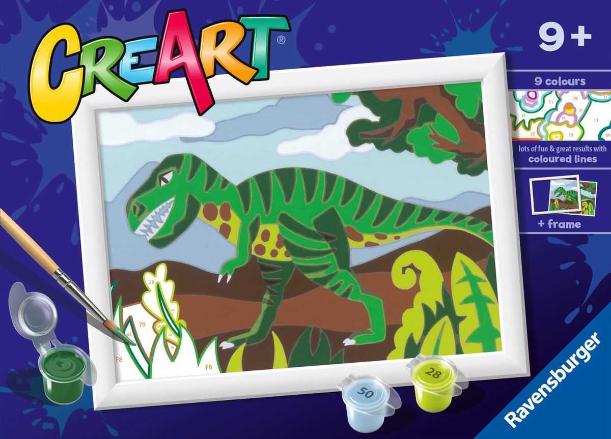 Ravensburger Creart Painting au numéro - Dinosaure errant