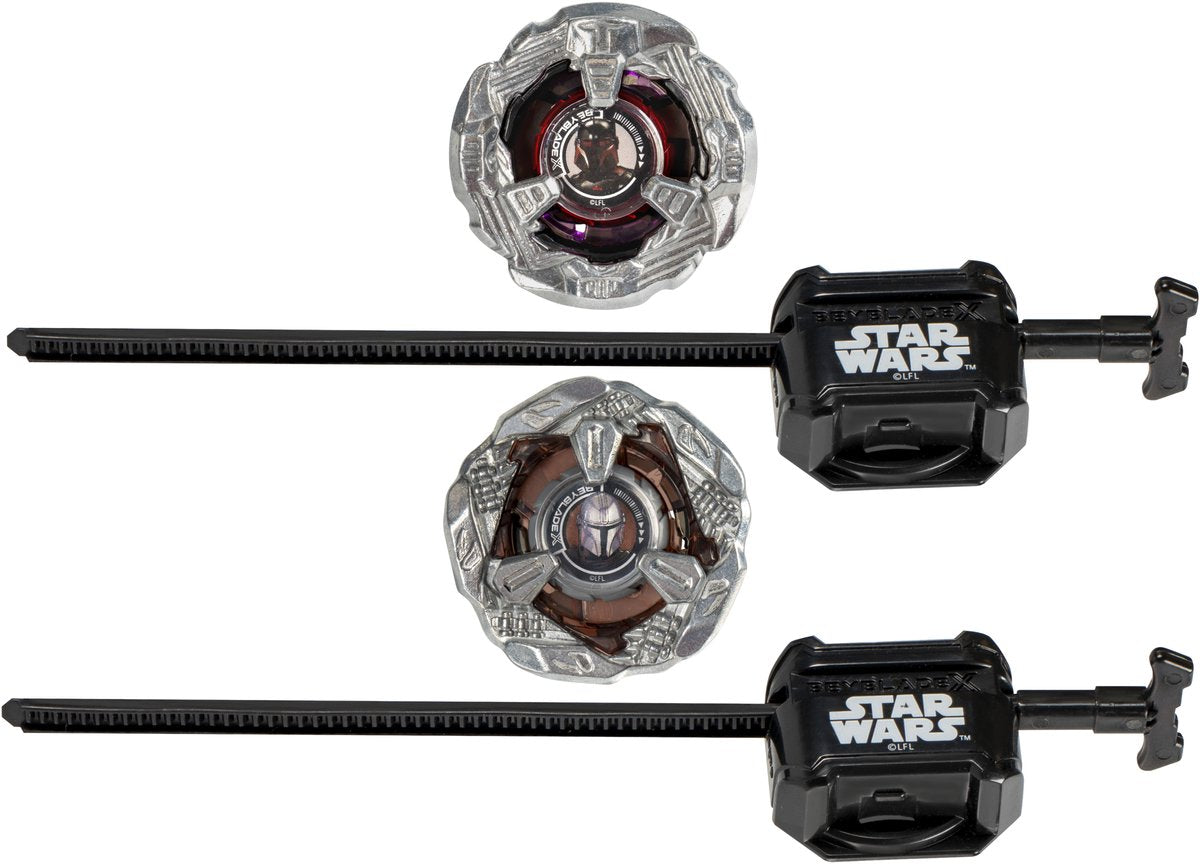 Collaboration Beyblade X et Star Wars, le Mandalorien 3-60f contre Moff Gideon 3-80n, ensemble multipack, 8 ans et plus