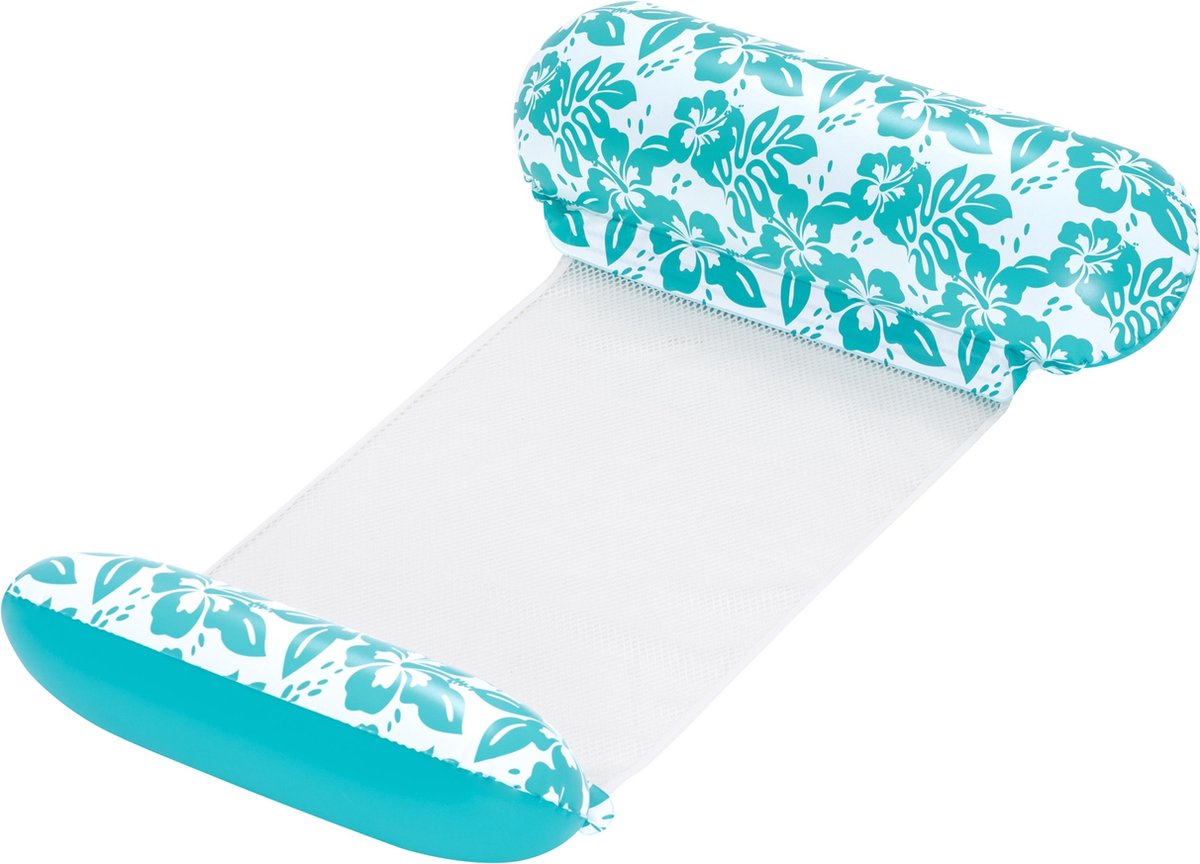 Matelas gonflable à fleurs Bestway avec base en filet, 114 cm