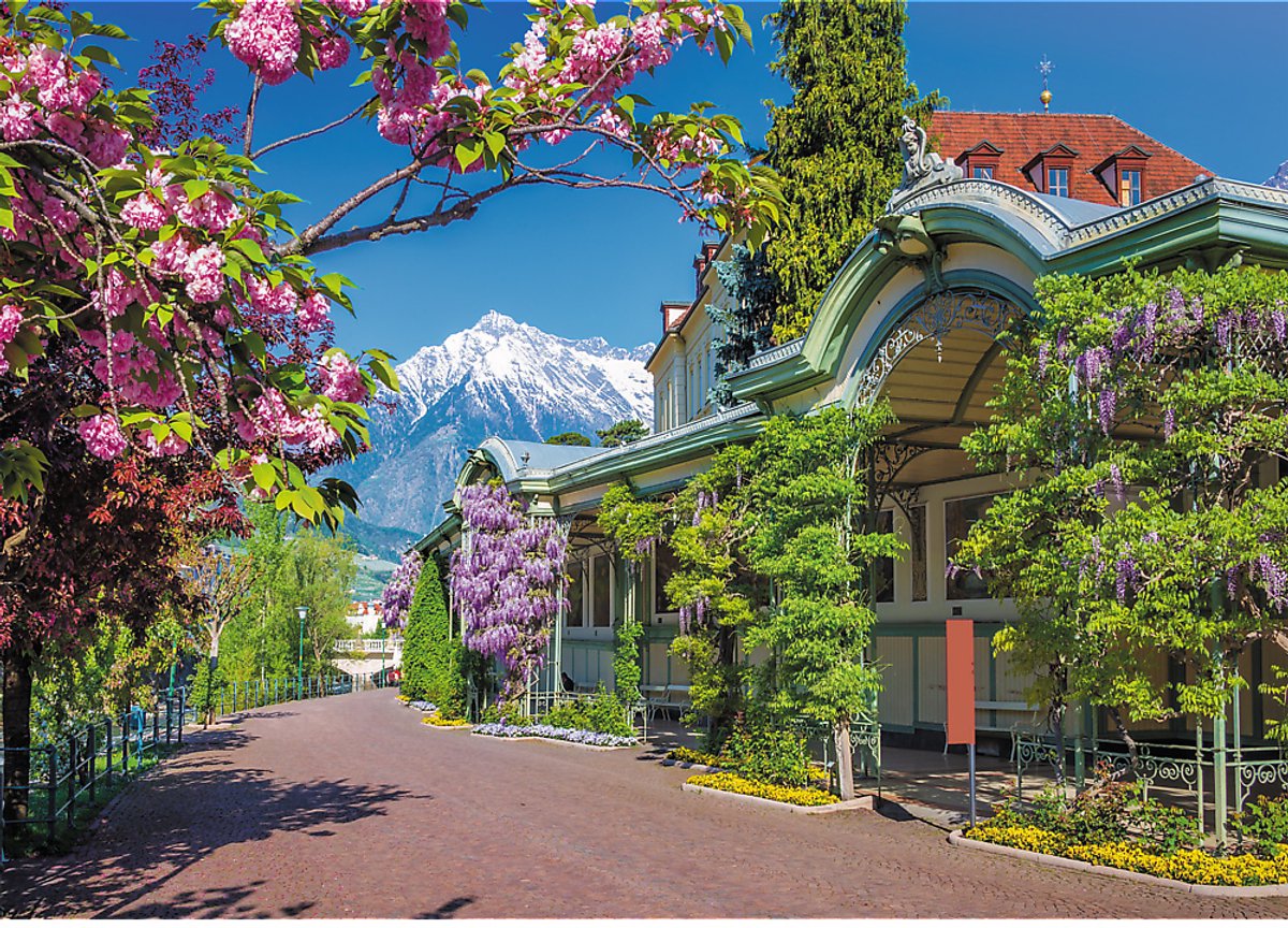 Puzzle Trefl Merano Italie - Puzzle paysage de 2000 pièces.