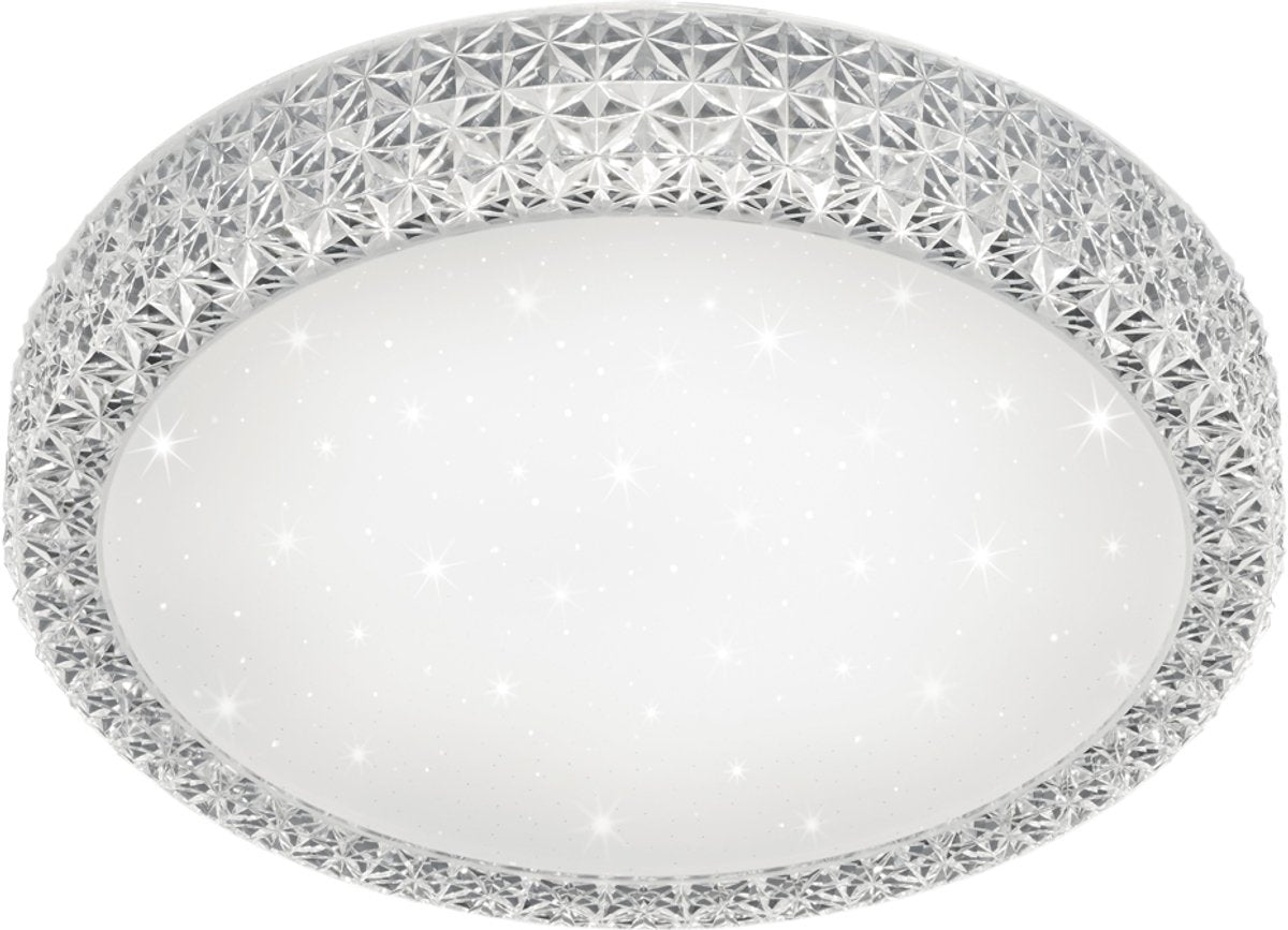 Plafonnier Pegasus Rl live your light Reality - blanc - incl. 1x LED 24w - d: 39 cm - effet étoile - dimmable via interrupteur