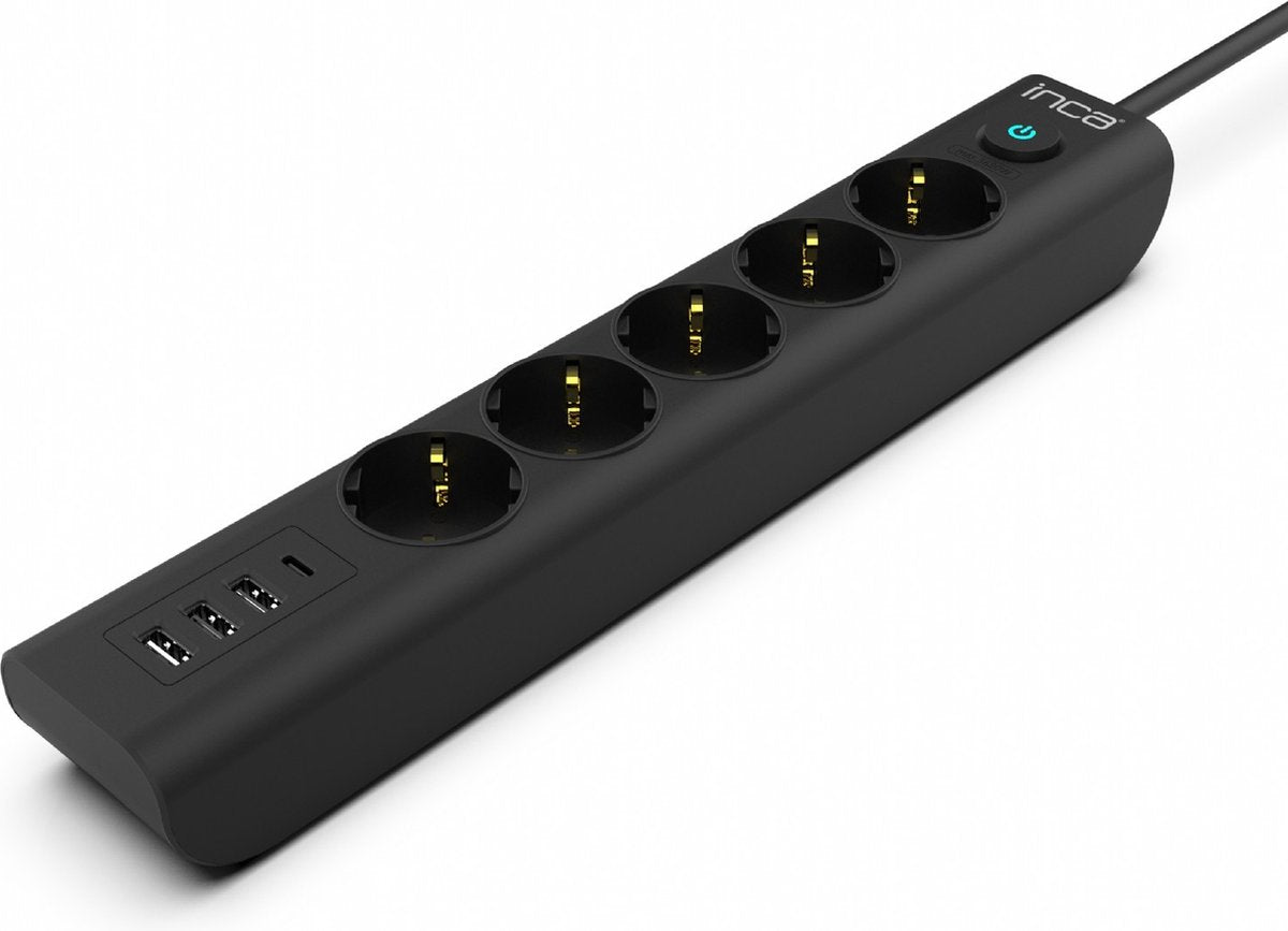 Inca basicteq : multiprise ipw-44tu. 5x prises de terre (au total), 3x USB A, 1x USB Type-C (18,50 € frais de port inclus chez basicteq)
