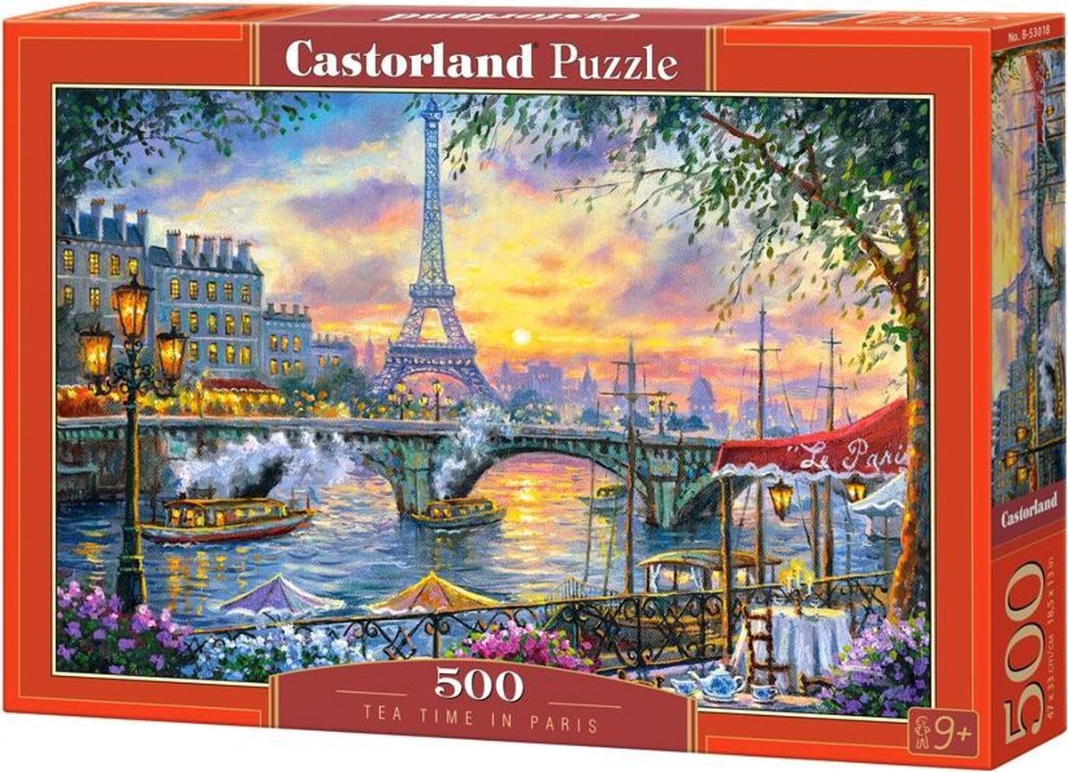 Selecta castorland puzzle l'heure du thé à paris, 500 pcs.