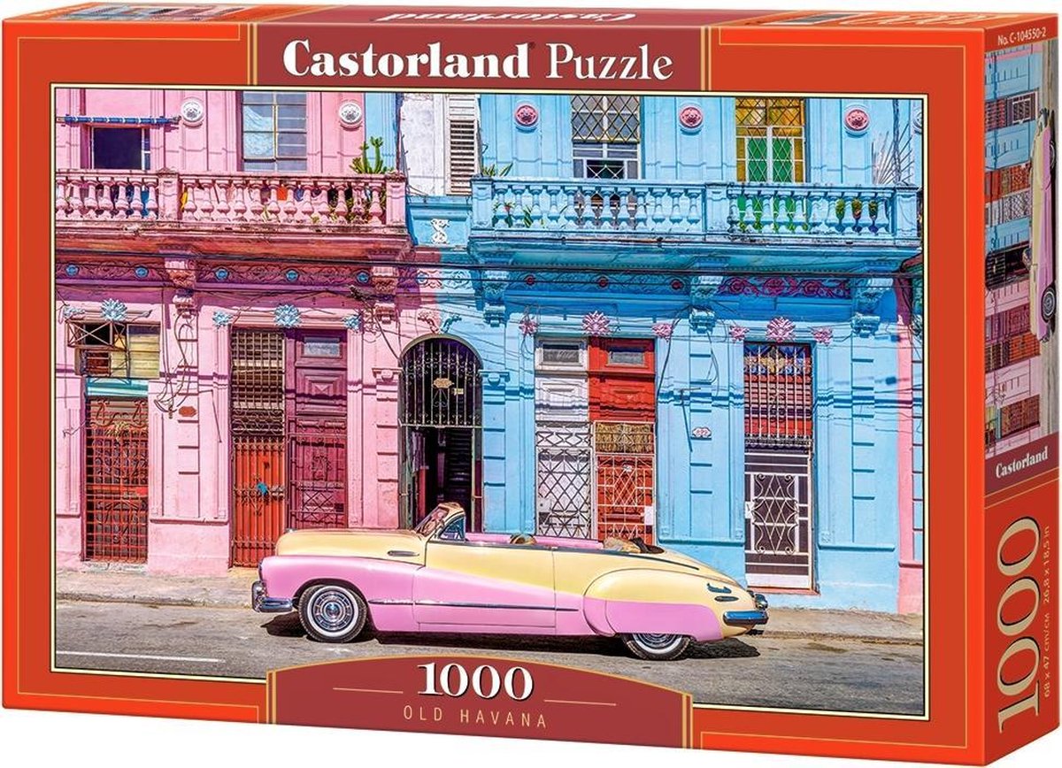 Castorland vieille havane - puzzle - 1 000 pièces - finition satinée - ajustement parfait - qualité européenne