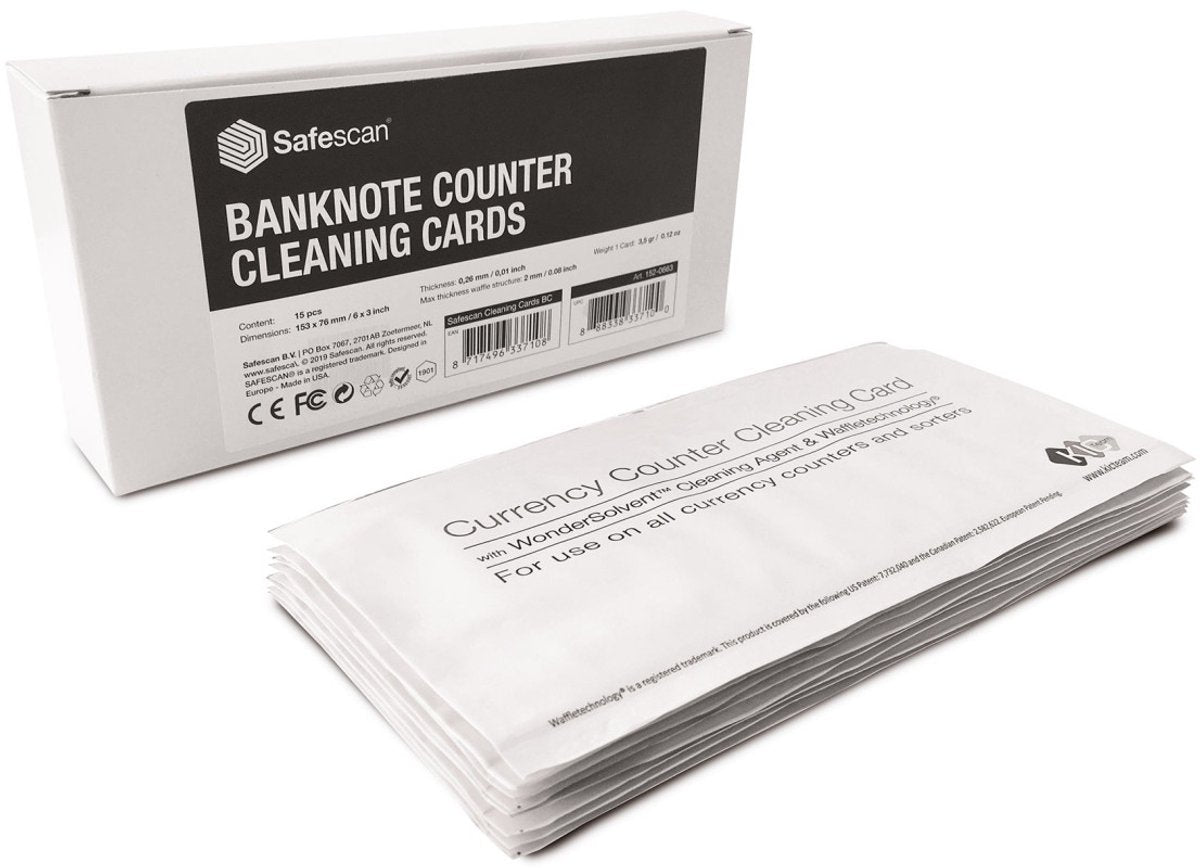 Safescan 152-0663 pièce de rechange pour carte de nettoyage de machines à compter l'argent