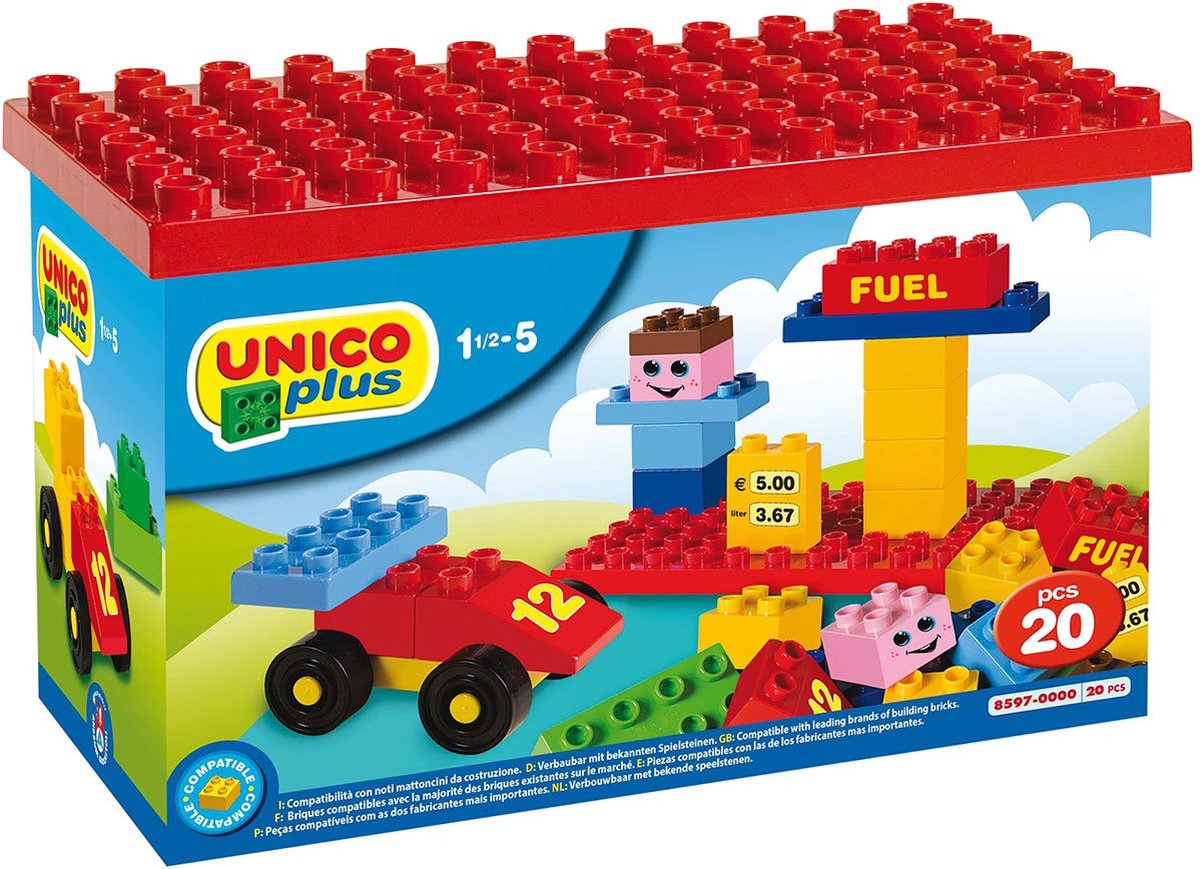 Ensemble Unico avec plaque de construction, 20dlg